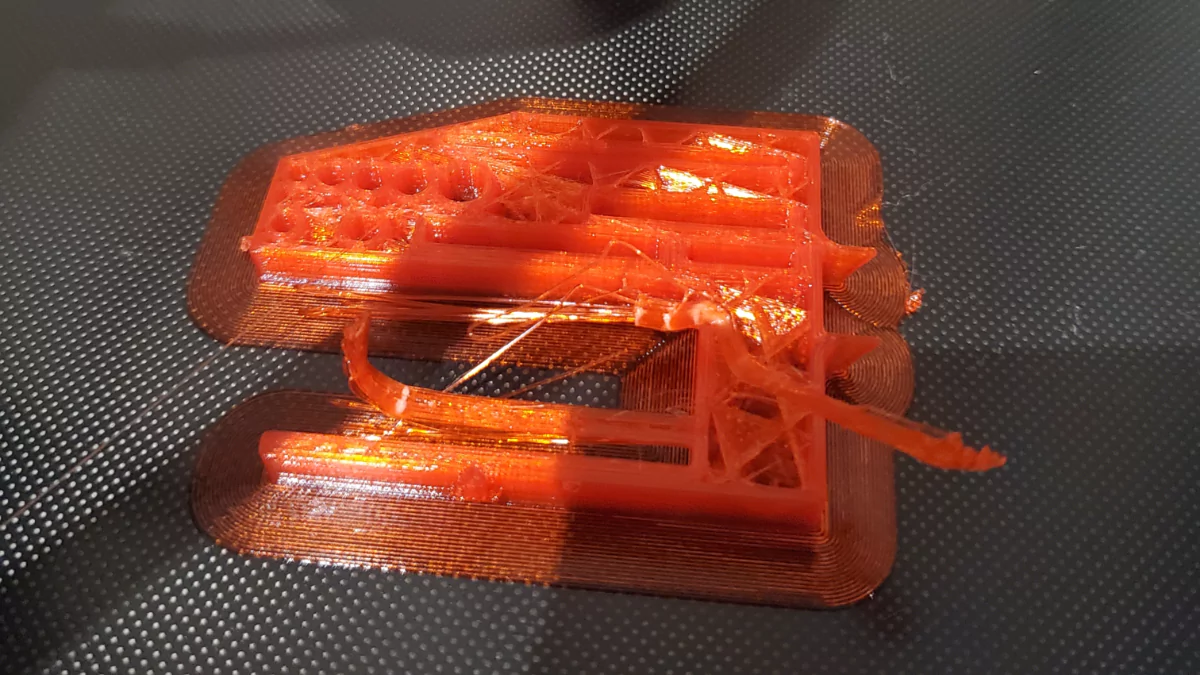 Tool holder failed print